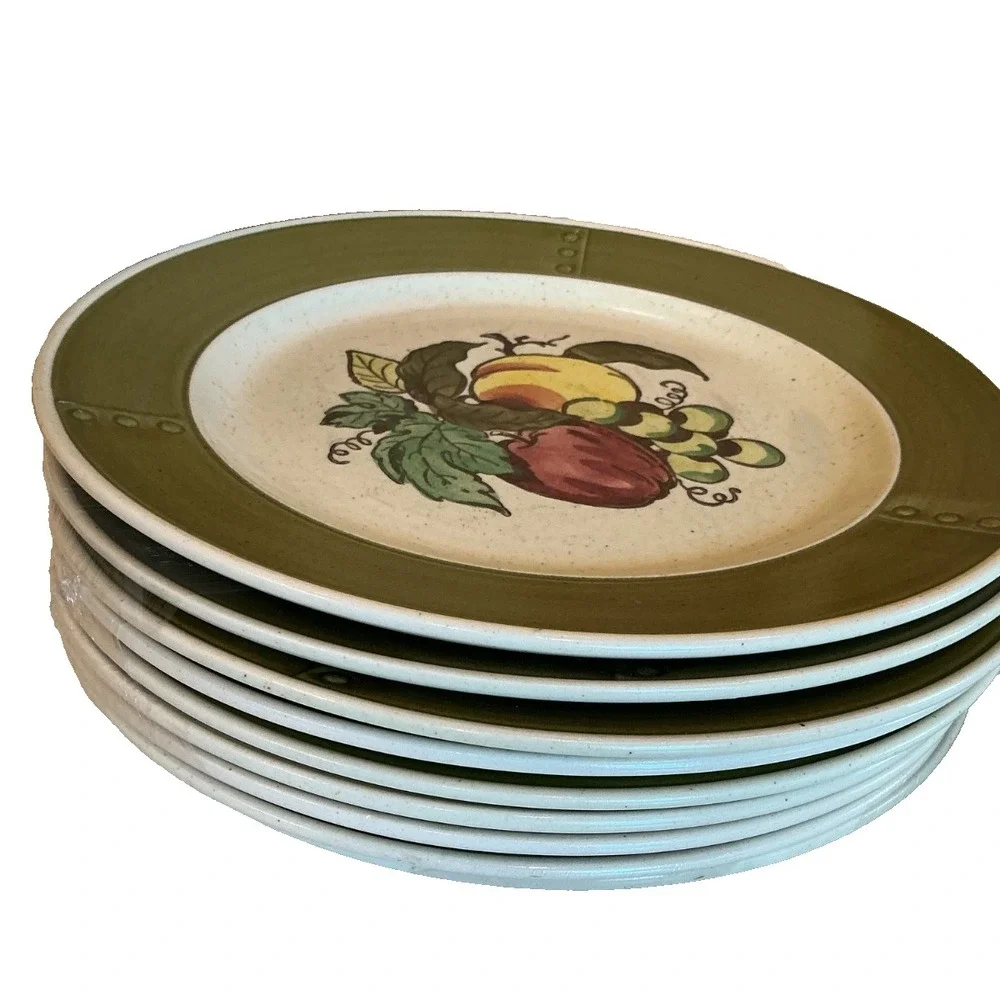 VTG Lot Metlox Poppytrail Provincial Fruit Set/26 pieces California-plate/bowl